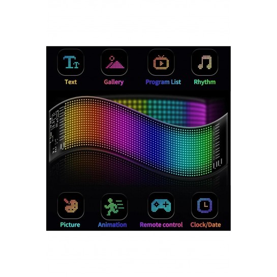 Led Matrix Panel Dijital Ekran Kumandalı App Kontrollü
