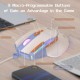 M2 Kablolu Espor Oyuncu Mouse RGB 12800 DPI Ledli Gaming Mouse Software 9 Makro Sensor