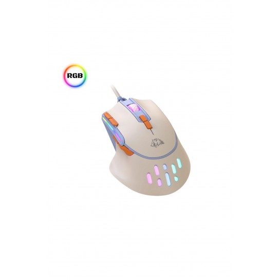 M2 Kablolu Espor Oyuncu Mouse RGB 12800 DPI Ledli Gaming Mouse Software 9 Makro Sensor