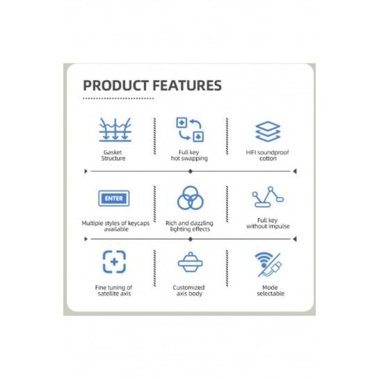 M87 Klavye Metal Gövde 87 Hot Swapp Tuş Rgb Tasarım Kablosuz Bluetooth Yedek Tuş