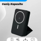 MagSafe Powerbank Standlı Deri 20W Hızlı Şarj Taşınabilir Batarya Kablosuz Şarj Cihazı Mıknatıs 10000mAh