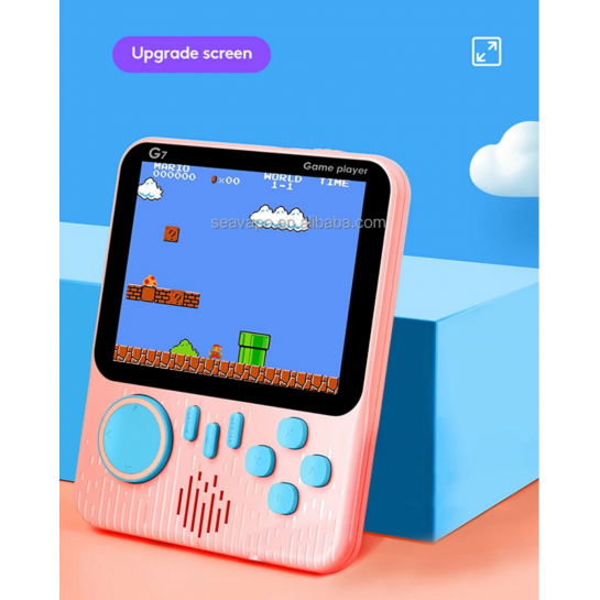 Mini Atari Taşınabilir Oyun Konsolu 3.5 inç Ekran Çift Konsol 666 Adet Retro Oyun Gameboy El Atarisi
