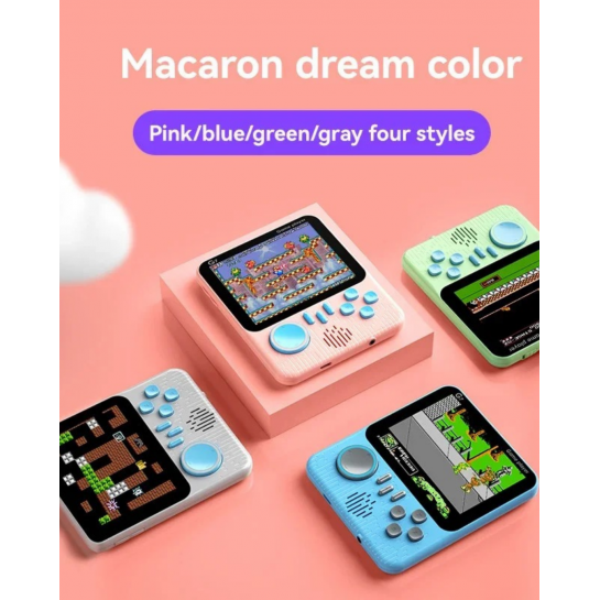 Mini Atari Taşınabilir Oyun Konsolu 3.5 inç Ekran Çift Konsol 666 Adet Retro Oyun Gameboy El Atarisi
