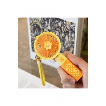 Mini Vantilatör Şarjlı Mini Fan 500 mAh Yüksek Fan Gücü Tutmalı Deri Anahtarlıklı Fan Mini Vantilatö