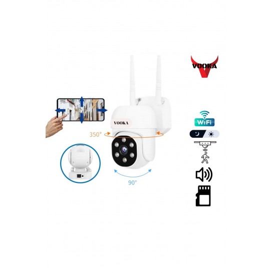 Mini Wifi Güvenlik Kamerası Otomatik Hareket Algılma Gece Görüşlü yağmur Geçirmez Güvenlik 1080p