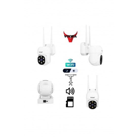 Mini Wifi Güvenlik Kamerası Otomatik Hareket Algılma Gece Görüşlü yağmur Geçirmez Güvenlik 1080p