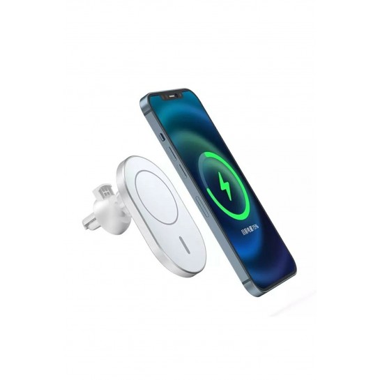 Ms 15w Magsafe Iphone 11 Pro Max Uyumlu Magnetic Wireless Charging Car Araç Telefon Tutucu Hızlı