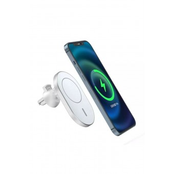 Ms 15w Magsafe Iphone 11 Pro Uyumlu Magnetic Wireless Charging Car Araç Telefon Tutucu Hızlı Şarj