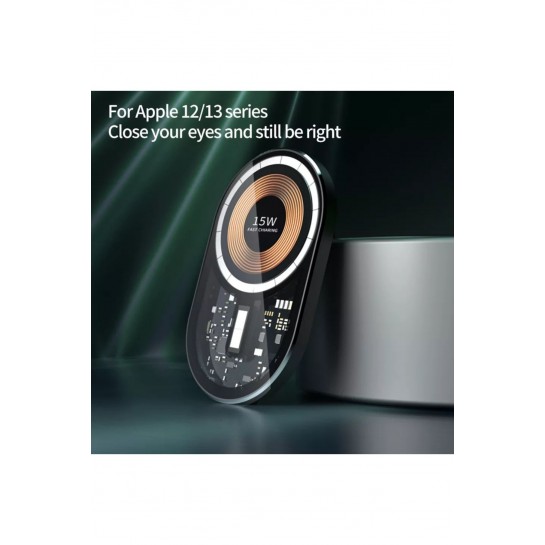 Ms 15w Magsafe Iphone-12-13-14-15 Pro-pro Max Uyumlu Magnetic Wireless Universal Araç Telefon Tutucu