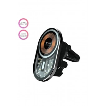 Ms 15w Magsafe Iphone-12-13-14-15 Pro-pro Max Uyumlu Magnetic Wireless Universal Araç Telefon Tutucu