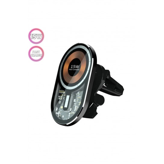 Ms 15w Magsafe Iphone-12-13-14-15 Pro-pro Max Uyumlu Magnetic Wireless Universal Araç Telefon Tutucu