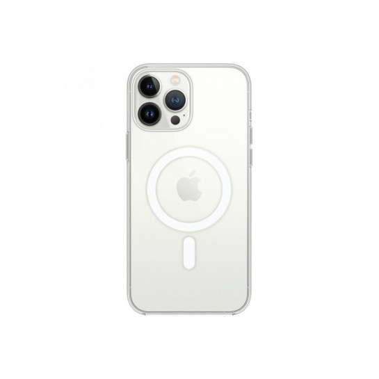 Ms Iphone 13 Pro Max Uyumlu Magsafe Destekli Kablosuz Şarj Luxury Şeffaf Silikon Kılıf Hızlı Şarj