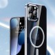 Ms Iphone 13 Pro Max Uyumlu Magsafe Destekli Kablosuz Şarj Luxury Şeffaf Silikon Kılıf Hızlı Şarj