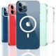 Ms Iphone 13 Pro Max Uyumlu Magsafe Destekli Kablosuz Şarj Luxury Şeffaf Silikon Kılıf Hızlı Şarj