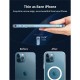 Ms Iphone 13 Pro Max Uyumlu Magsafe Destekli Kablosuz Şarj Luxury Şeffaf Silikon Kılıf Hızlı Şarj
