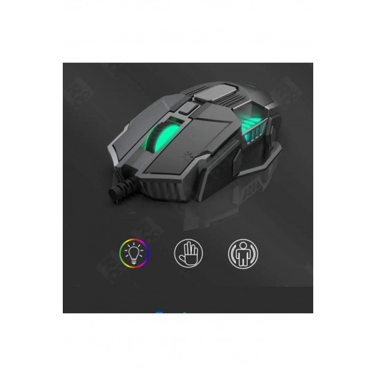 Oyuncu Mouse Mekanik Rgb 6 Tuşlu Drag Click 6400 Dpi Gaming Mouse Oyuncu Mouse Makrolu Örgü Kablo Oyuncu Mouse Mekanik Rgb 6 Tuşlu Drag Click 6400 Dpi Gaming Mouse Oyuncu Mouse Makrolu Örgü Kablo