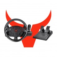 Profesyonel Yarış Direksiyon Seti 270° Hissiyatlı Pedallı Tak Çalıştır Multifonksiyon Racing Wheel