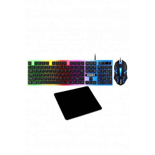 Profesyonel Yayıncı Gaming Set 2in1 Profesyonel Mekanik Klavye Mouse Pro Set Pub