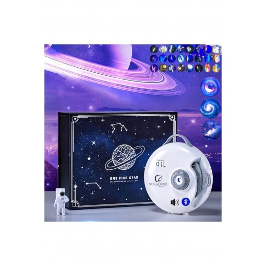 Projektör Gece Masa Lambası Galaxy Gökyüzü Star Projeksiyon Kumandalı Samanyol