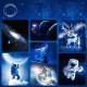 Projektör Gece Masa Lambası Galaxy Gökyüzü Star Projeksiyon Kumandalı Samanyol