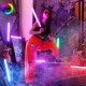 Şarjlı 1 Ad Fotoğrafçılık Işık Çubuğu Rgb Aydınlatma Ledi Canlı Video Çekimi Işığı 2+1 Mt Tripod