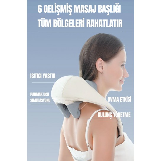 Şarjlı Ovmalı Isıtmalı Masaj Aleti Insan Eli Yoğurma Hissi
