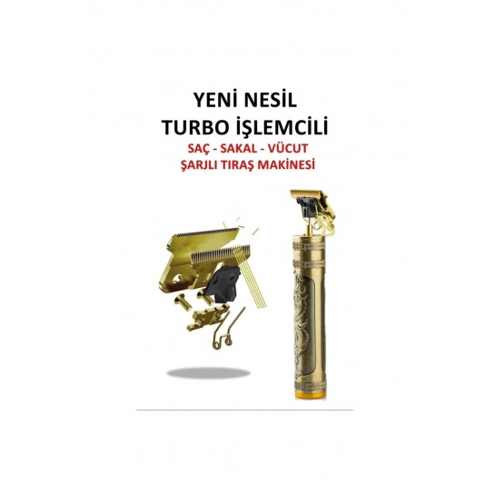 Şarjlı Tıraş Makinesi Saç Sakal Lazer Epilasyon Öncesi Kol Bacak Yanak Koltuk Altı Vücut