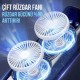 Şarjlı Uzaktan Kumanda Buzlu Taşınabilir Fan Soğutucu RGB Led Çift Fanlı Buz Hazneli Masaüstü Fan