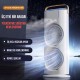 Şarjlı Uzaktan Kumanda Buzlu Taşınabilir Fan Soğutucu RGB Led Çift Fanlı Buz Hazneli Masaüstü Fan