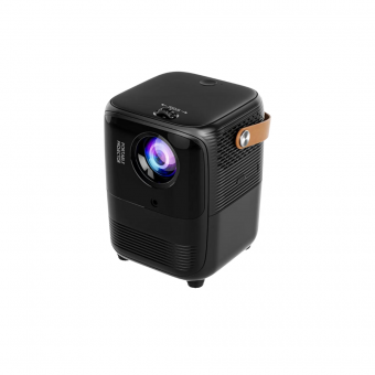 Siyah T11 Projeksiyon Ev Sineması Bluetooth Wifi Akıllı Android Tv 1080p Hoparlör Smart 4k Y