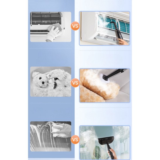 Steam Cleaner Buharlı Temizleyici Çok Amaçlı Temizlik Makinesi 1350W Buhar Temizlik Makinesi El Tipi Steam Cleaner Buharlı Temizleyici Çok Amaçlı Temizlik Makinesi 1350W Buhar Temizlik Makinesi El Tipi
