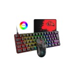 T60 Blue Switch Mini Rgb Oyun Klavyesi Gaming Mekanik 62 Tuşlu Led Mouse Usb Tip-c Kablosu