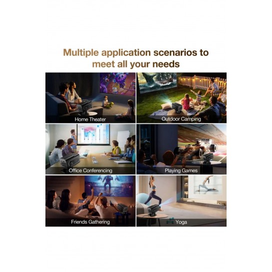 Taşınabilir Game Projektör Full Hd 1080P 4k HY320 Projeksiyon Gamepad