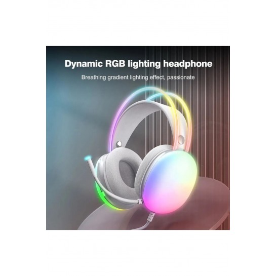Togo 7.1 RGB Transparan Led Effect Gaming Headset Oyuncu Gaming Kulaklık