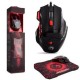 Trol Profesyonel Işıklı Gamer Oyuncu Mouse + Mousepad Kaymaz Hassasiyet Kontrollü Gaming Pro X9