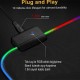Trol Laxer X Gaming Mouse Pad Led Işıklı Dark Black Desensiz Rgb Işıklı 70x30 Rengarenk A+kalite