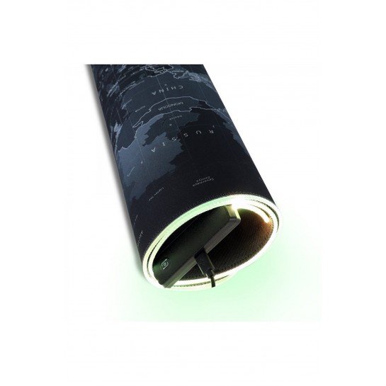 Trol Laxer X Gaming Mouse Pad Led Işıklı Dark Black Desensiz Rgb Işıklı 70x30 Rengarenk A+kalite