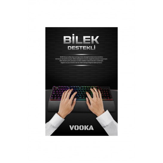 Trol Red Switch Rgb Oyun Klavyesi Gaming Mekanik 106 Tuşlu Led Usb Kablosu Siyah