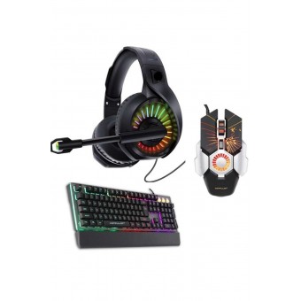 Trol Simug Profesyonel Gaming Set 3in1 Profesyonel Mekanik Klavye+mouse+kulaklık Pro Set Pubg