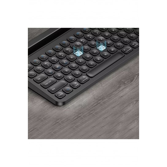 Trol Simug V6 Bluetooth 5.0 Standlı Türkçe Q Klavye Tablet Pc Telefon Android Ios Windows Mac A+