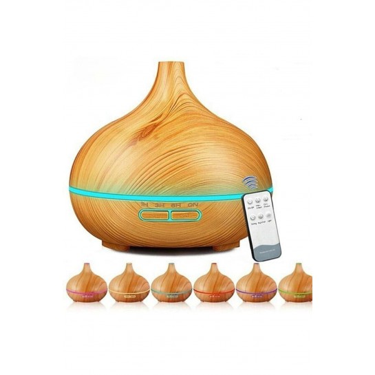 Kahverengi Uzaktan Kumandalı 550 Ml Aroma Difüzörü Ultrasonik Hava Nemlendirici 7 Renk Led Kahverengi Uzaktan Kumandalı 550 Ml Aroma Difüzörü Ultrasonik Hava Nemlendirici 7 Renk Led