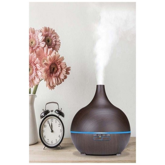 Kahverengi Uzaktan Kumandalı 550 Ml Aroma Difüzörü Ultrasonik Hava Nemlendirici 7 Renk Led Kahverengi Uzaktan Kumandalı 550 Ml Aroma Difüzörü Ultrasonik Hava Nemlendirici 7 Renk Led