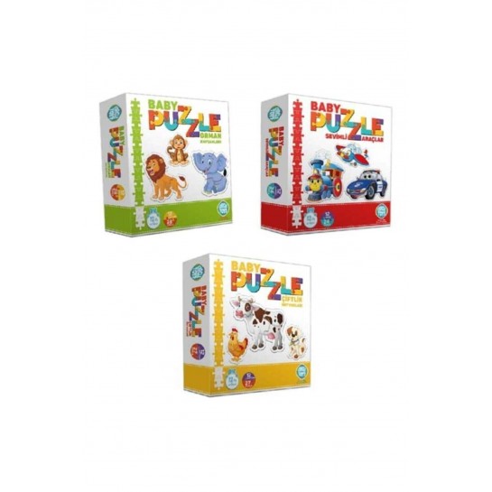 Vilya   3 Lü Circle Toys Puzzle Seti Eğitici Puzzle A+ Kalite