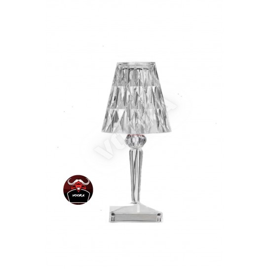 Vilya Akrilik Kristal Led Şarjlı Masa Üstü Lamba Kristal Gece Lambası Dokunmatik Elmas Lamba Crystal