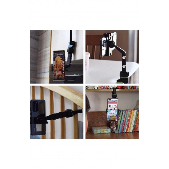 Vilya Ayarlanabilir Çok Fonksiyonlu Universal Telefon Tutucu Araç Içi Hareketli Akrobat Tutucu