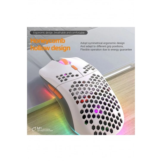 M8 Rgb Ledli Gaming Mouse 7200 Dpı Software 6 Tuşlu Optical Sensor