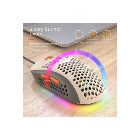 M8 Rgb Ledli Gaming Mouse 7200 Dpı Software 6 Tuşlu Optical Sensor