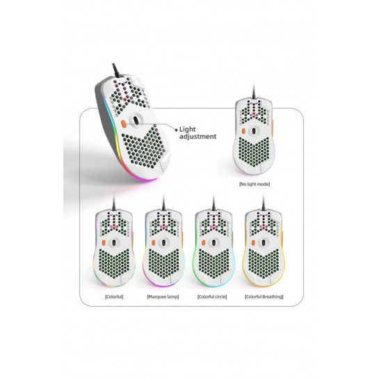 M8 Rgb Ledli Gaming Mouse 7200 Dpı Software 6 Tuşlu Optical Sensor