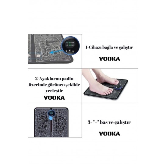 Vilya Elektrikli Ayak Stimülasyon Masaj Pedi Katlanır Taşınabilir Otomatik Masaj Aleti Vilya Elektrikli Ayak Stimülasyon Masaj Pedi Katlanır Taşınabilir Otomatik Masaj Aleti