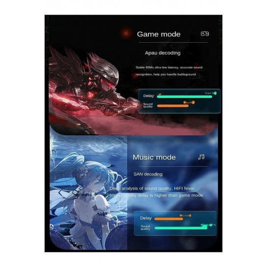 Vilya K55 Işıklı Oyuncu Kulaklığı Mikrofonlu Kablosuz Bluetooth Kulaklık Gaming V5.0